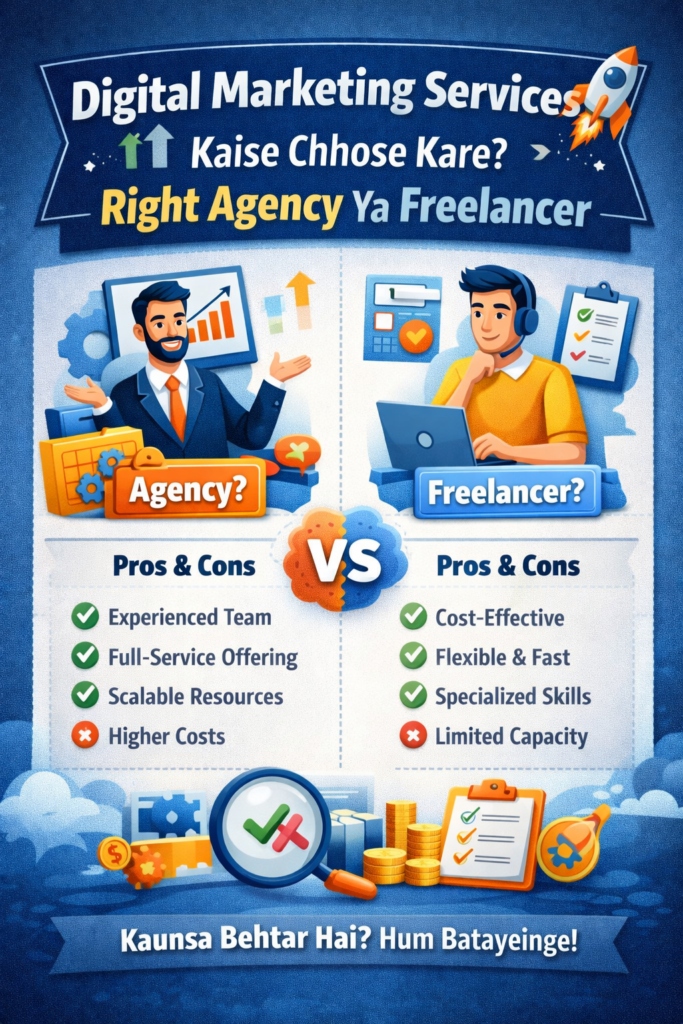 digital marketing agency ya freelancer